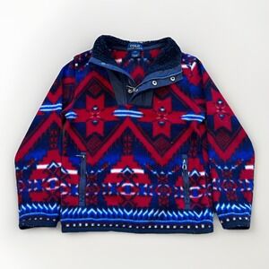 Polo Ralph Lauren Fleece Pullover Aztec Navajo Print Youth 5‎ Sweater Jacket